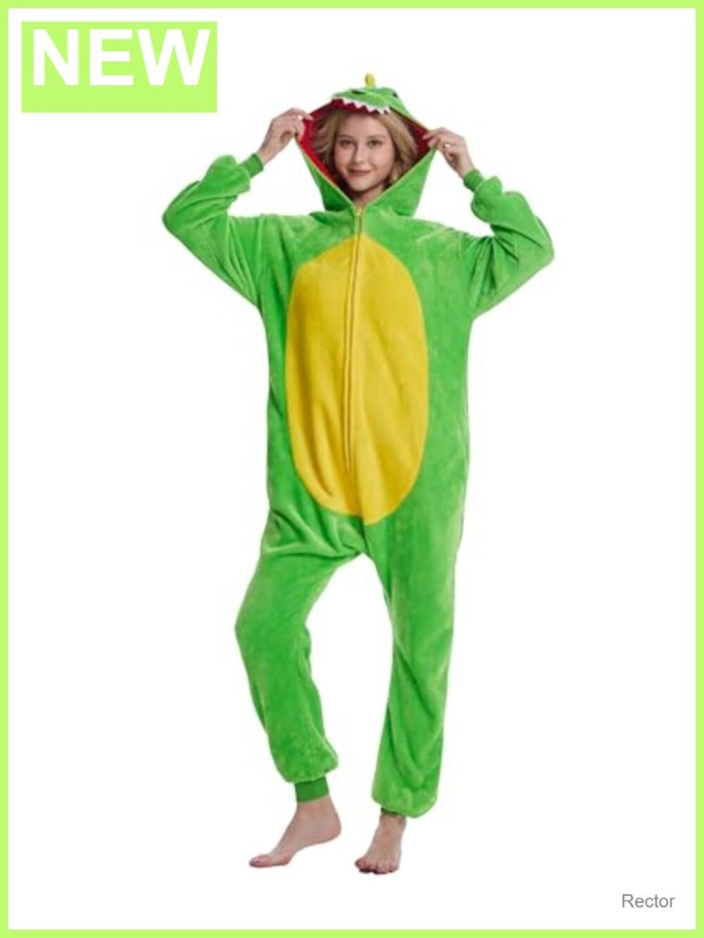Adult Onesie Halloween Costume Plush One-Piece Pajama Zip Front Pockets